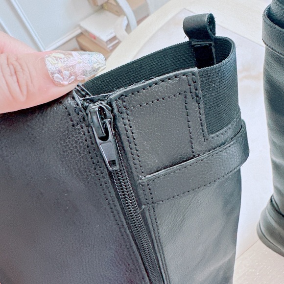 naturalizer black leather knee boots /riding boots /NWOB - Picture 6 of 10